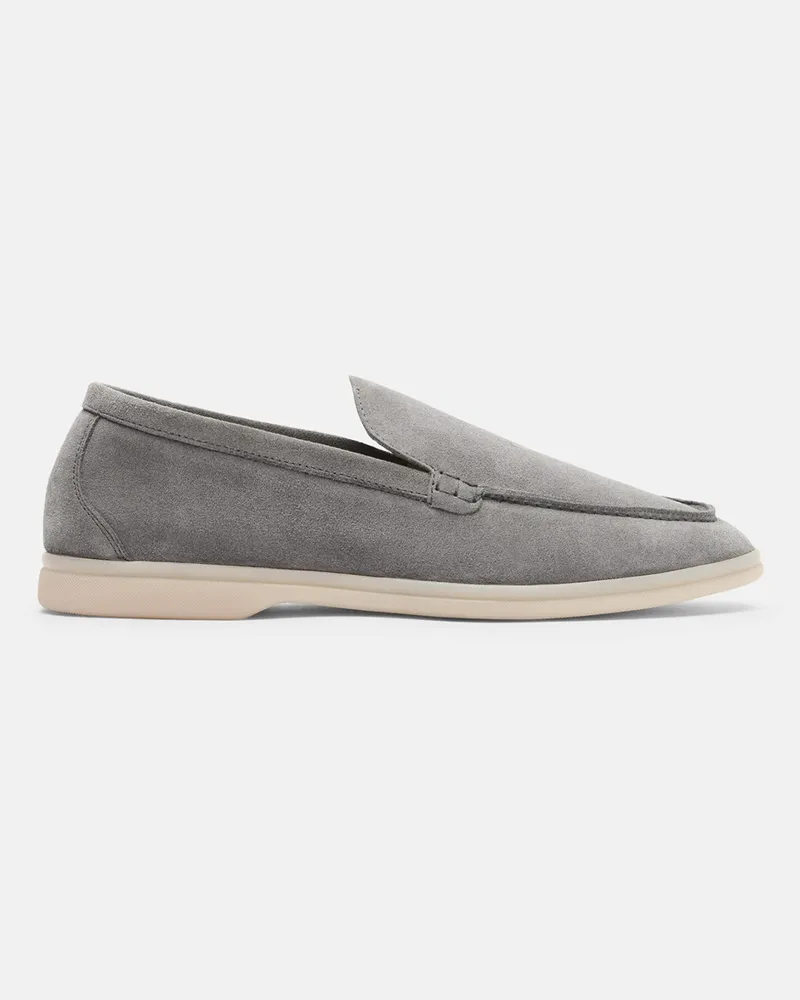 Scarosso Ludovico Grigio Scamosciato - Mann Loafers Grau - Veloursleder Grau