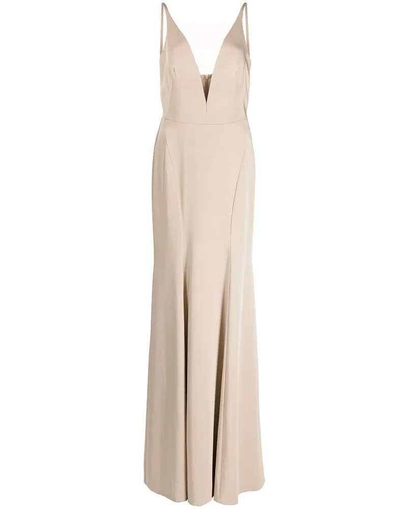 Marchesa Crema Abendkleid - Nude Nude