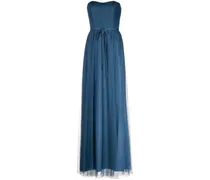 Trägerloses Abendkleid - Blau