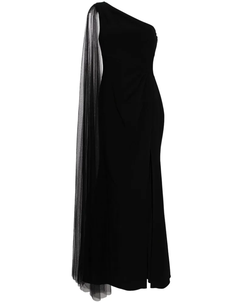 Marchesa Asymmetrisches Abendkleid - Schwarz Schwarz