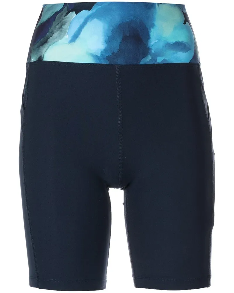 Marchesa Radlerhose mit abstraktem Muster - Blau Blau