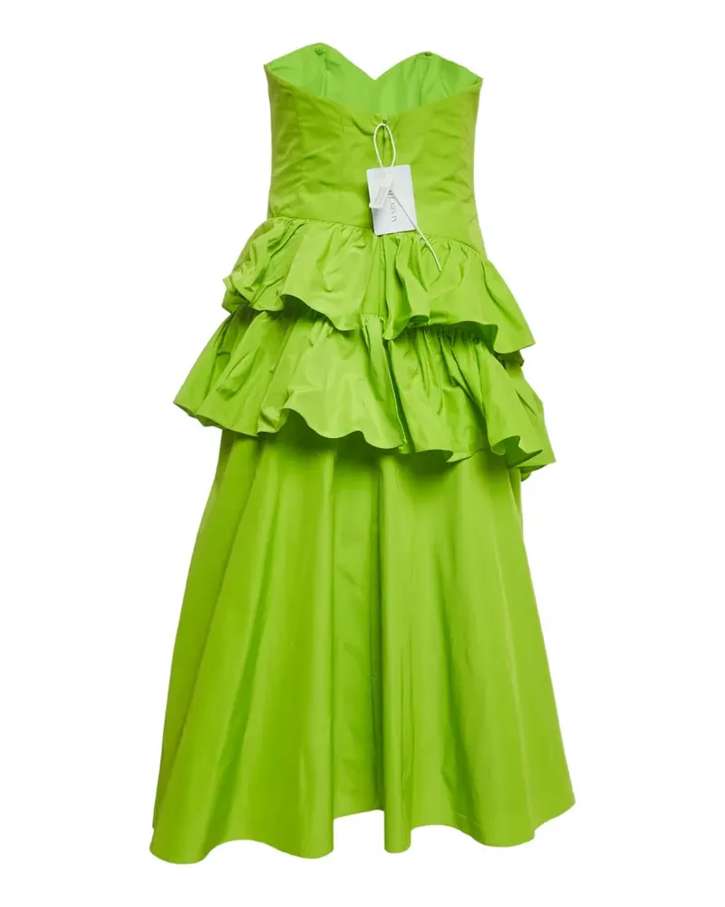 Marchesa Gestuftes Midikleid - Grün Grün
