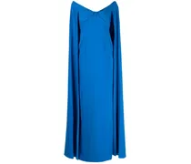 Schulterfreies Abendkleid - Blau