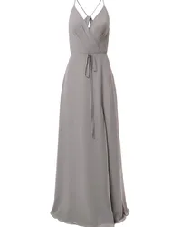 Marchesa Abendkleid mit V-Ausschnitt - Grau Grau