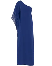 Marchesa One-Shoulder-Robe mit Pailletten - Blau Blau