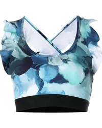 Marchesa Sport-BH mit Blumen-Print - Blau Blau