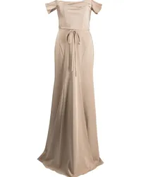 Marchesa Schulterfreies Rimini Kleid - Nude Nude