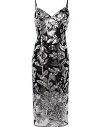 Marchesa Botanical Kleid mit Pailletten - Metallic Metallic