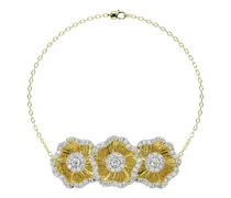 Marchesa 18kt Gelbgoldarmband mit floralen Diamanten Gold