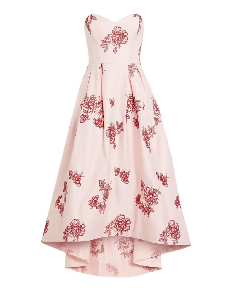 Marchesa strapless embroidered maxi dress - Rosa Rosa