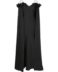 Marchesa Schulterfreies Abendkleid - Schwarz Schwarz