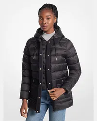 Michael Kors Komprimierbare Daunenjacke aus Nylon Schwarz