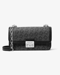 Michael Kors Schultertasche Tribeca Small mit Empire Signature-Logomuster Schwarz