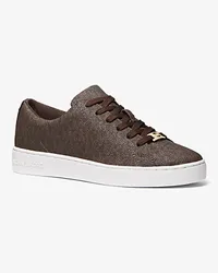 Michael Kors Sneaker Keaton mit Signature-Logomuster Braun