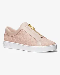 Michael Kors Sneaker Keaton mit Signature-Logomuster und Reißverschluss Rosa