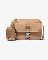 Michael Kors Utility-Umhängetasche Brooklyn aus Recyceltem Nylon Natur