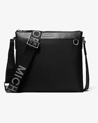 Michael Kors Umhängetasche Brooklyn Large aus Nylon Schwarz