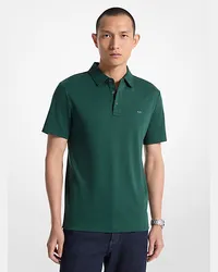 Michael Kors Poloshirt aus Baumwolle mit Logostickerei Grün