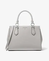 Michael Kors Henkeltasche Marilyn Medium aus Saffianleder Grau