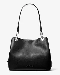 Michael Kors Shopper Kensington Large aus Gekrispeltem Leder Schwarz