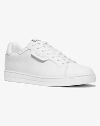 Michael Kors Sneaker Keating aus Gekrispeltem Leder Weiss