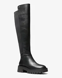 Michael Kors Kniehoher Stiefel Asher aus Leder Schwarz