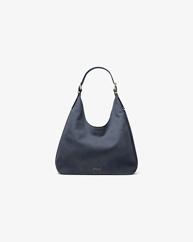 Michael Kors Hobo Bag Nolita Large aus Nubukleder Blau