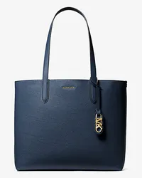 Michael Kors Wendbarer Shopper Eliza Extra-Large aus Gekrispeltem Leder Blau