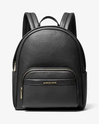 Michael Kors Rucksack Bex Medium aus Gekrispeltem Leder Schwarz