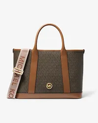 Michael Kors Henkeltasche Luisa Medium mit Signature-Logomuster Braun