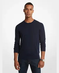 Michael Kors Sweater aus Merinowolle Blau