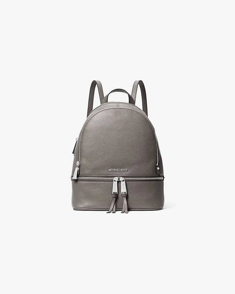 Michael Kors Rucksack Rhea Medium aus Leder Grau