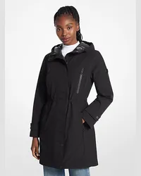 Michael Kors Gewebter Anorak mit Kapuze Schwarz