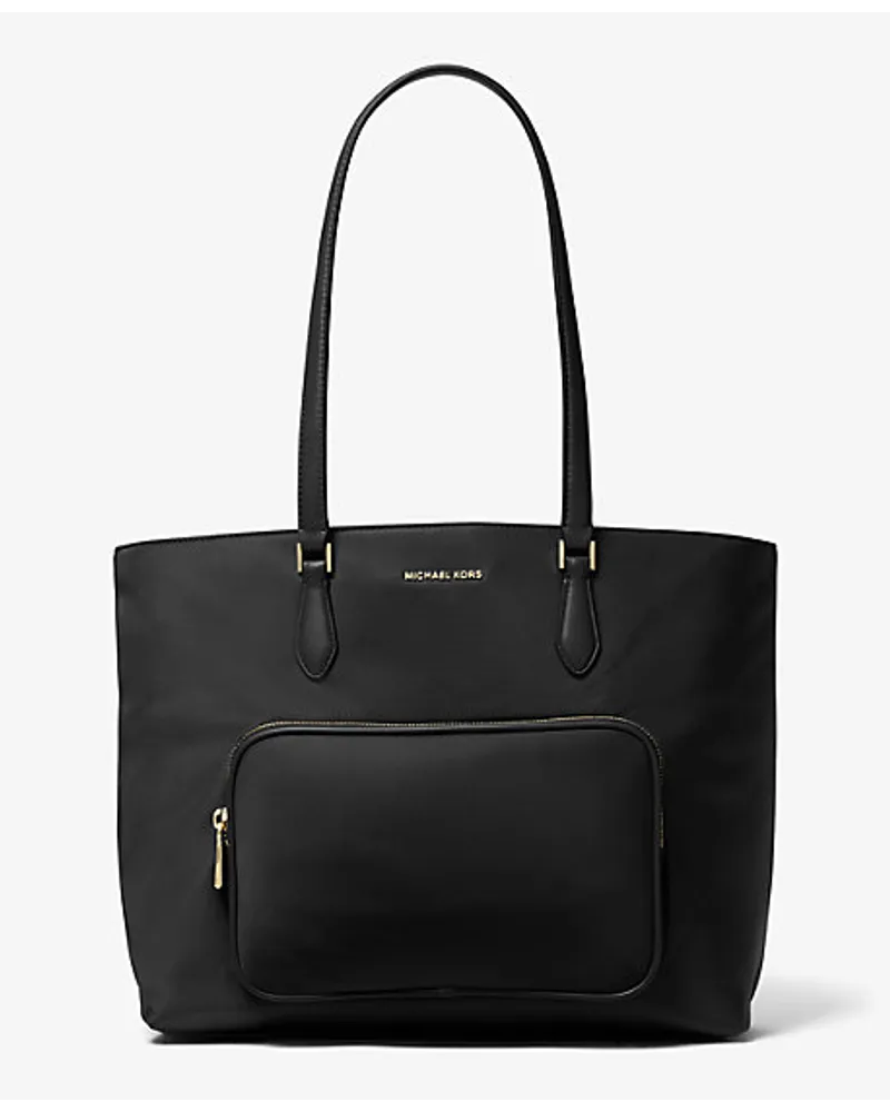 Michael Kors Shopper Cara Large aus Nylon Schwarz