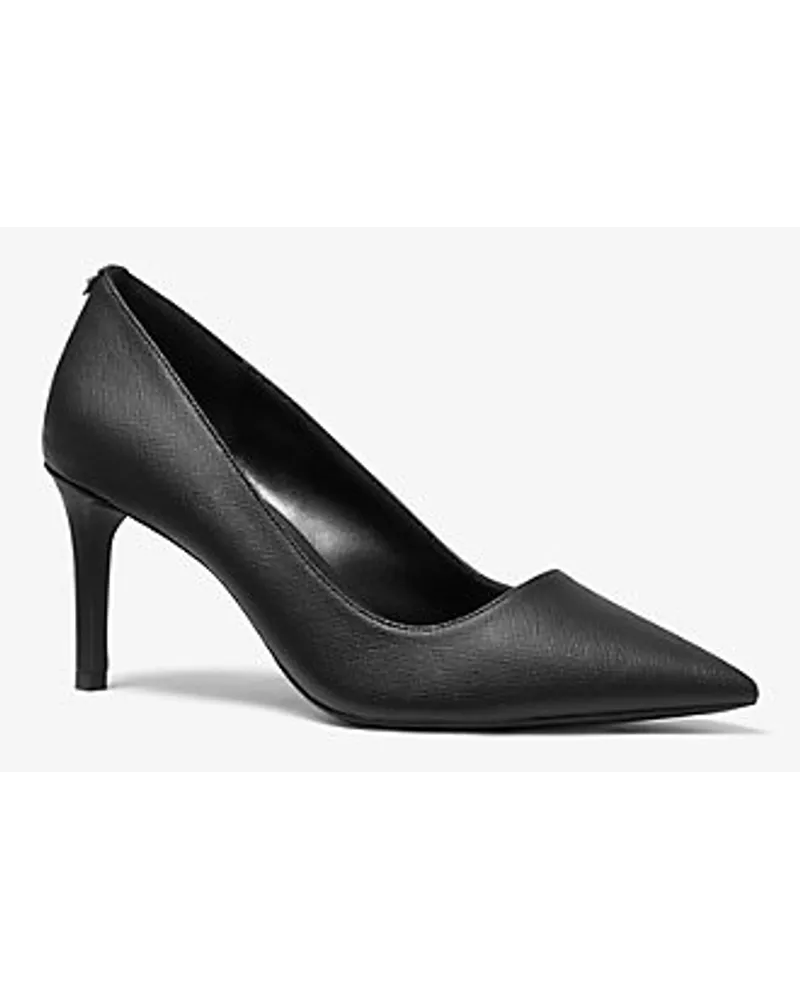 Michael Kors Pumps Alina Flex aus Saffianlederimitat Schwarz