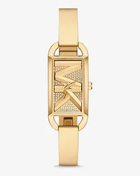 Michael Kors Armreif-Uhr Mini Empire Im Goldton mit Pavé Goldton