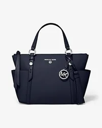 Michael Kors Messenger-Tasche Nomad Small aus Saffianleder Blau