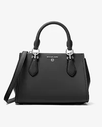 Michael Kors Umhängetasche Marilyn Small aus Saffianleder Schwarz