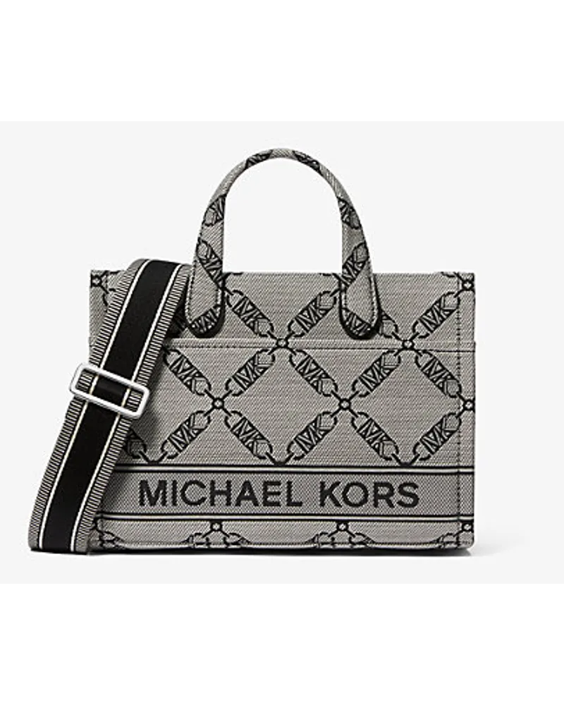 Michael Kors Messenger-Tasche Gigi Small aus Jacquard mit Empire-Logomuster Natur