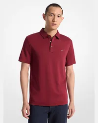 Michael Kors Poloshirt aus Baumwolle mit Logostickerei Rot