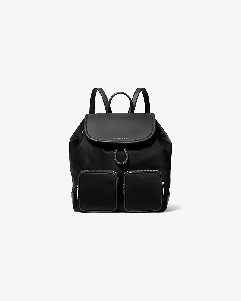 Michael Kors Rucksack Cara Large aus Nylon Schwarz