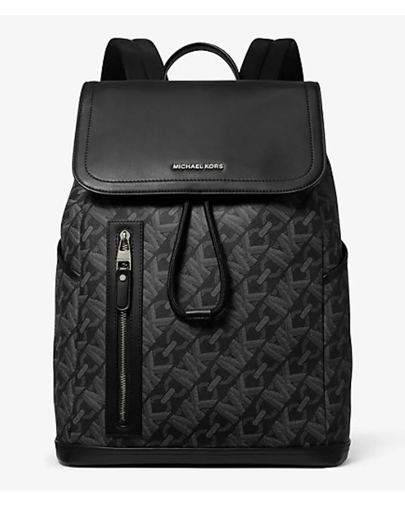 Michael Kors Rucksack Hudson mit Empire Signature-Logomuster Schwarz