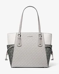 Michael Kors Shopper Voyager Small mit Logo In Blockfarben Grau