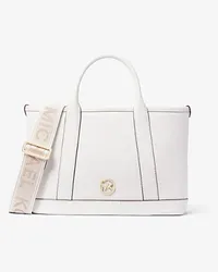 Michael Kors Henkeltasche Luisa Small aus Gekrispeltem Leder Weiss