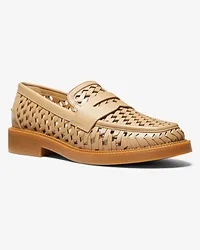 Michael Kors Loafer Eden aus Handgewebtem Leder Braun