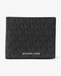 Michael Kors Brieftasche Greyson aus Logostoff mit Münzfach Schwarz