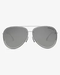 Michael Kors Sonnenbrille Portofino Silberton