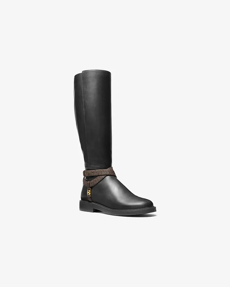 Michael Kors Reiterstiefel Abigail aus Leder Braun