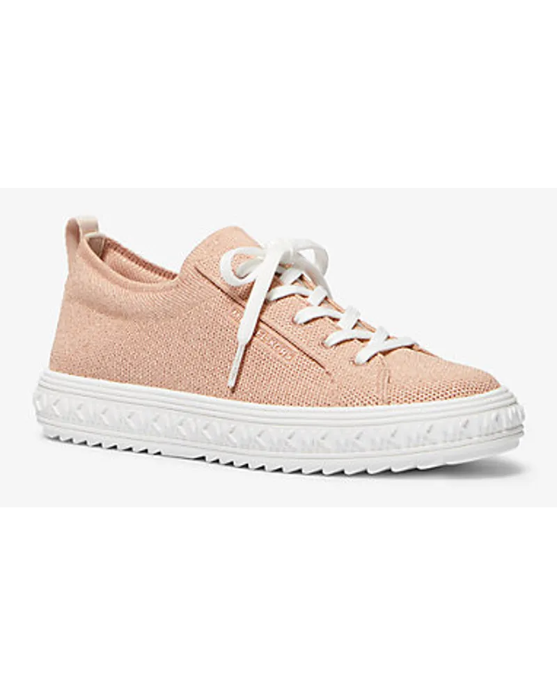 Michael Kors Sneaker Grove aus Strick In Metallic-Optik Rosa