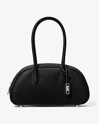 Michael Kors Henkeltasche Lulu Small aus Gekrispeltem Leder Schwarz